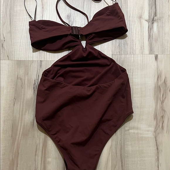 Zara women Maroon One Piece Swimsuit - Picture 5 of 5